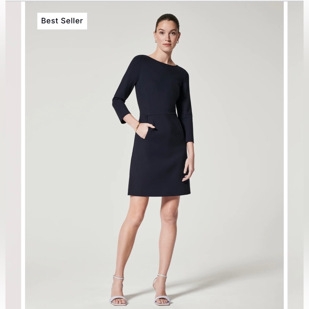 SPANX Perfect A-line 3/4 Sleeve Dress